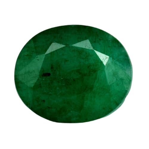 Émeraude naturelle ovale 13,68 mm, pierre précieuse en vrac pour bague et pendentif