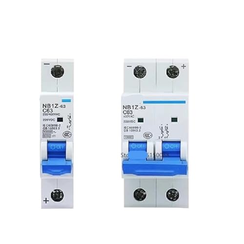 Disjoncteur MCB pour sécuriser les panneaux solaires de maison interrupteur d'air 2P DC220V 63A
