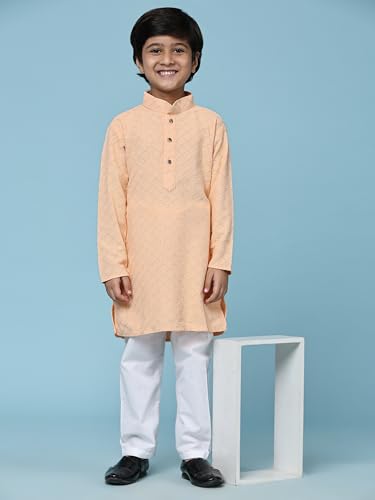 Image of Pro-Ethic Style Developer Boys Cotton Kurta Pajama For Kid's Ethnic Wear | Cotton Kurta Pajama (S-227)