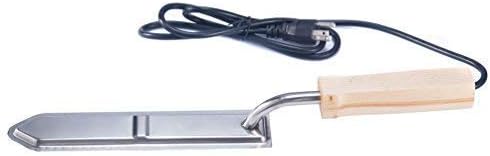 BeeCastle Cuchillo eléctrico de destaponamiento de miel,Raspador eléctrico de acero inoxidable para destaponar miel,Cuchillo de extracción de miel