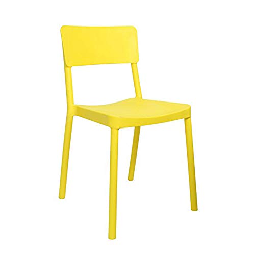 Image of CELLO Eskimo Chair Set Pack of 2 - Yellow | Strong and Durable | Easy to Clean | Chair for Living Room, Bed Room, Kitchen, Office Room, Outdoor | 3 Years Warranty