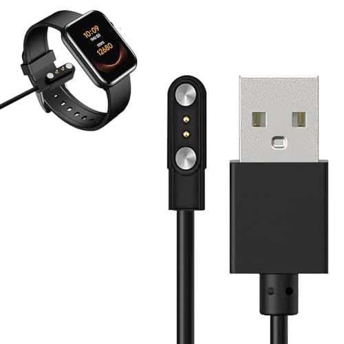 Cargador reloj inteligente magnético universal smartwatch cable USB 2 pines 4 mm diseño ABS/PVC carga rápida 2h protección contra sobretensión portátil compatible con Samsung Garmin Fitbit