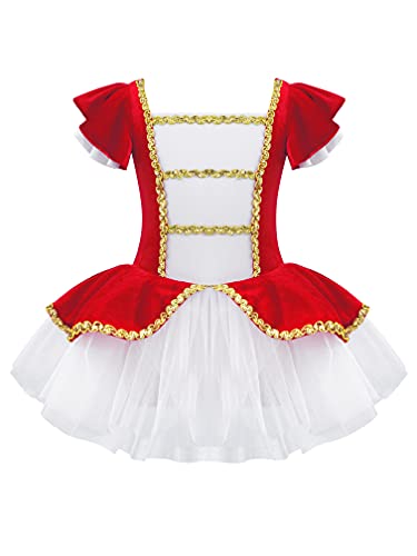 MSemis Disfraz Bailarina Circo para Niña con Tutú Maillot de Gimnasia Rítmica Maestro Ringmaster...
