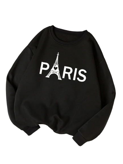 Casual Graphic Sweatshirt Set, Cotton Blend, Black and Beige, Cute Sloth and Design, Long Sleeve Pullover Collection-picture-22