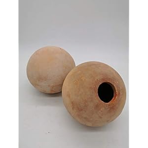 Decoratieve bol, tuinbal van terracotta, vorstbestendig en weerbestendig, tuinfiguur decoratie (20 cm)