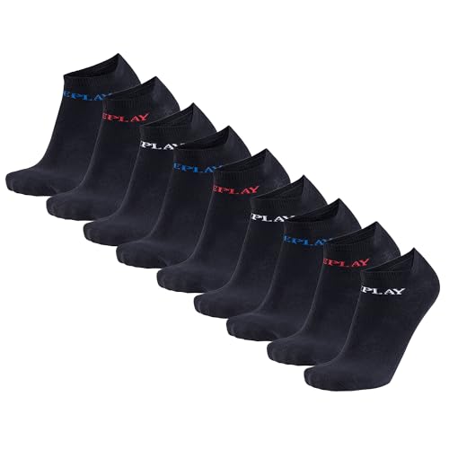 Chaussettes courtes Replay anti-glissement lot de 9 paires coton respirant