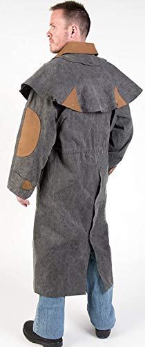 Image of CHALLENGER M Mens Oilskin Western Australian Waterproof Duster Coat Jacket 23101GR