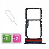 LNONLS Galaxy A16 5G Dual SIM Card Tray Slot Holder Replacement for Samsung Galaxy A16 5G SM-A166M/DSN with Sim Card Tray Open Eject Pin and SD Card Tray Black