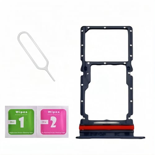 LNONLS Galaxy A16 5G Dual SIM Card Tray Slot Holder Replacement for Samsung Galaxy A16 5G SM-A166M/DSN with Sim Card Tray Open Eject Pin and SD Card Tray Black