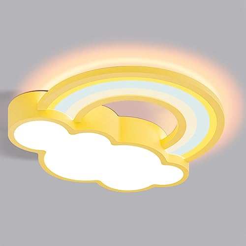 FAZRPIP Lámpara de Techo LED con Forma de Arco Iris para habitación de niños, lámpara de Montaje Empotrado, Moderna, Cerca de la luz de Techo, iluminación de Techo para habitación de niños