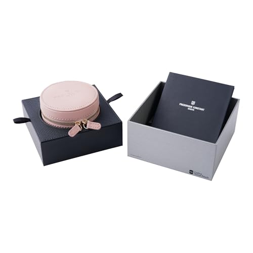 Frederique Constant Ladies Swiss Made Classic Quartz Rose Gold Plated Case Watch and Black Leather Strap, Mother of Pearl Dial Style: FC-235APWUS1T243