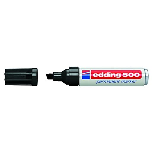 Edding 500 Permanent Marker Black (10) – Marcador permanente (Negro)