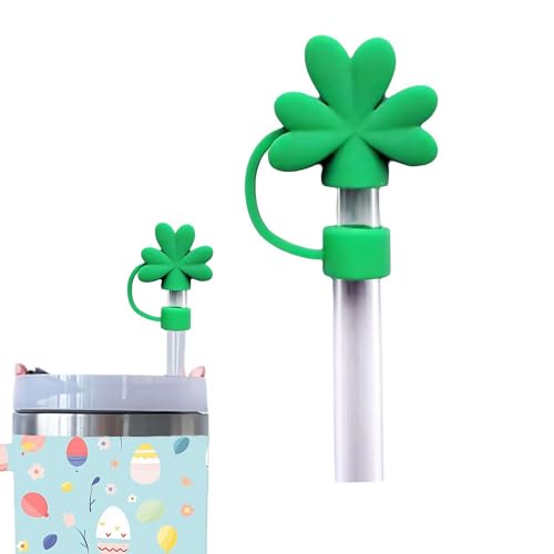 Cubierta de pajita de Pascua para copas Stanley, cubierta de silicona para popotes de Pascua, cestas de Pascua, huevos, conejo, enano, a prueba de polvo, puntas de pajita reutilizables para Stanley de