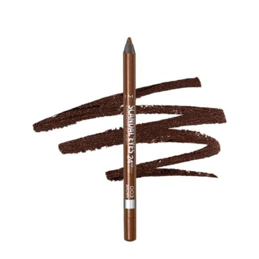 Rimmel Scandaleyes 24hr waterproof eyeliner, Brown, Pack of 1