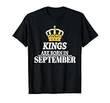 Kings Are Born In September- Birthday Month T-Shirt Men Boys