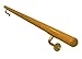 Ballet Barre Single Bar 15 FT Long 2.0” Diameter Gold, Kids and Adults | Open Bracket Wall Mounted Fixed Height Wooden Ballet Barre | Home/Studio Ballet Bar, Dance Bar, Stretch Bar, Dancing/Stretching