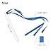 uxcell 30 Pcs Ribbon Sticks Chromatic Silk Ribbon Party Streamers for Wedding Activities, Valentines, Blue