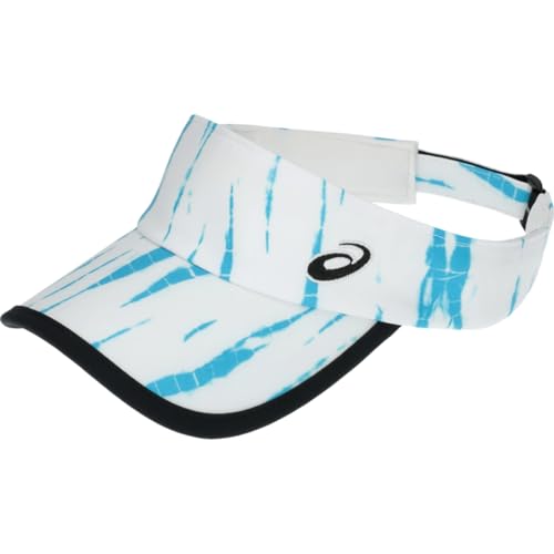 ASICS Unisex Graphic Visor Training Hat, S, Brilliant White