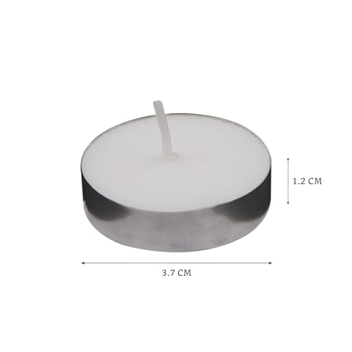 Image of Amazon Brand - Solimo Wax Tealight Candles (Set of 100, Unscented)