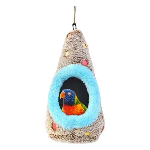 Casina para pájaros de jaula | Se puede colgar suave y resistente – Caseta para loros – Para loros, cotorras e inseparables de tamaño pequeño mediano de apoyo interior exterior balcón