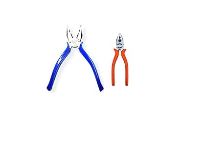 Sky Blue Multipurpose Professional Combination Home & Office Used Hand Tools Kit Plier Set ( Pack Of 2) SBE-195