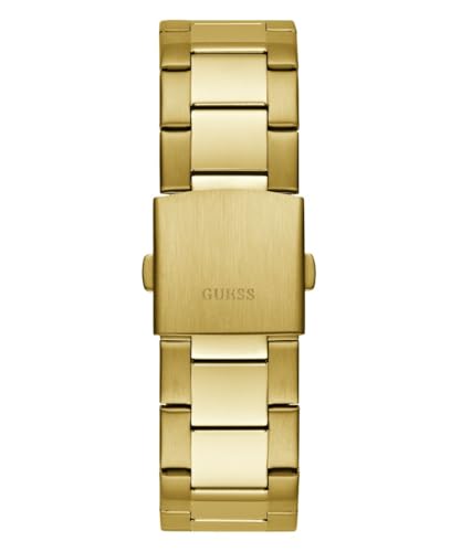 GUESS Mens Stainless Steel Analog Champagne Dial Watch-Gw0707G3, Band Color:Gold - Image 4