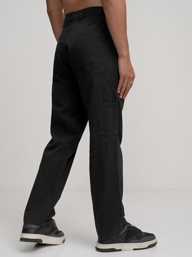 Image of Highlander Men's Utility Pocket Cargo Trousers | Durable & Functional | Carpenter Fit | Outdoor Ready | Trouser for Men | Men Trousers