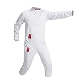 YYSM Fechtausrüstung, Fechtjacken, Hosen Westen Set, Fechtanzug Aus Stichfestem Stoff, Fechtanzug Aus Florett/Degen/Säbel für Kinder und Erwachsene (Color : Right Hand, Size : 38#)