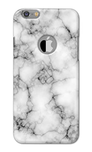Image of Light White Marble Texture Natural Pattern Hard Back Case Cover for Apple iPhone 6 Logo (4.7 inch) / iPhone 6S Logo (4.7 inch) Back Cover -(J5) VNS2230