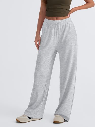 Trendy Queen Womens Business Casual Pants Barrel Sweatpants Wide Leg Comfy Lounge Pants Baggy Flowy Ribbed Fall Outfits2