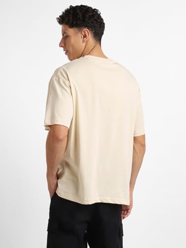 Image of Nobero Men's Oversized Graphic T-Shirt for Men | Soft Cotton | Drop Shoulder Relaxed Fit | Printed Casual Tshirt for Men