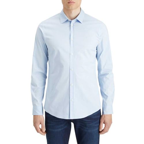Scotch & Soda Poplin Shirt, Camisa, Hombre, Shirt Blue, S