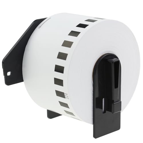 Compatible DK-N55224 54mm x 30.48m White Thermal Standard Address Continuous Non-Adhesive Paper Tape Compatible with Brother QL-500 550 570 700 710W 720NW 800 810W 820NWB 1050 1100 Printers