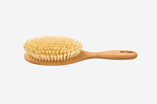 Brosse à cheveux végétalienne en bois de hêtre et poils de sisal d'Italie