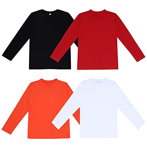 Image of DIAZ 100% Pure Cotton Girls /Boys Full Sleeve T-Shirt-Pack of 4