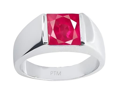 PTM 925 Sterling Silver Ruby (Manik) 3.25 Ratti To 10.25 Ratti or...