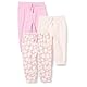 Amazon Essentials Unisex Kinder Baumwollhosen Zum Schlüpfen, 3er-Pack, Rosa/Äpfel, 3 Jahre