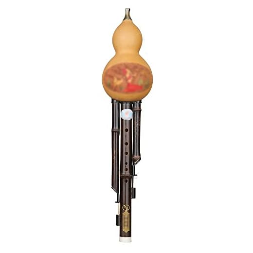 Instrumentos Musicales Hulusi Instrumentos De Viento De Madera Chinos Tradicionales C-Key B-Flat A-Key Introducción A Niños Y Estudiantes (Color : Yellow, Size : B-Flat)