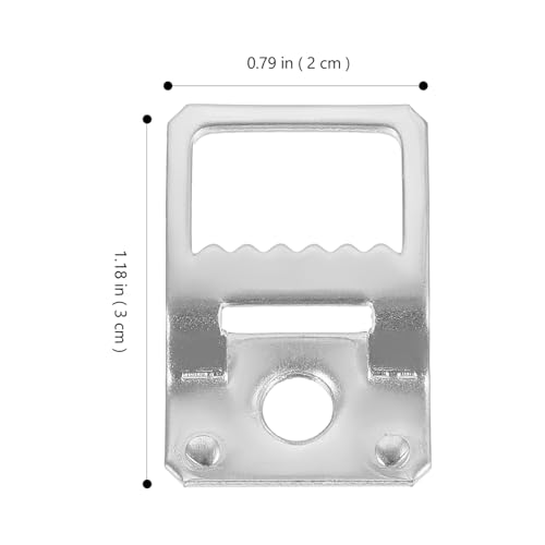Image of Angoily 50pcs Aluminum Frame Hooks Saw Toothed Picture Hangers for Drywall Heavy Duty Decorative Hangers for Photos Frames