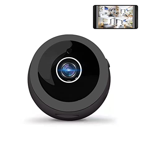 Cameras, Wireless Camera Mini WiFi Camera Application Monitor A9 Night 1080p Wireless Camera Dome Camera Home System ( Black )