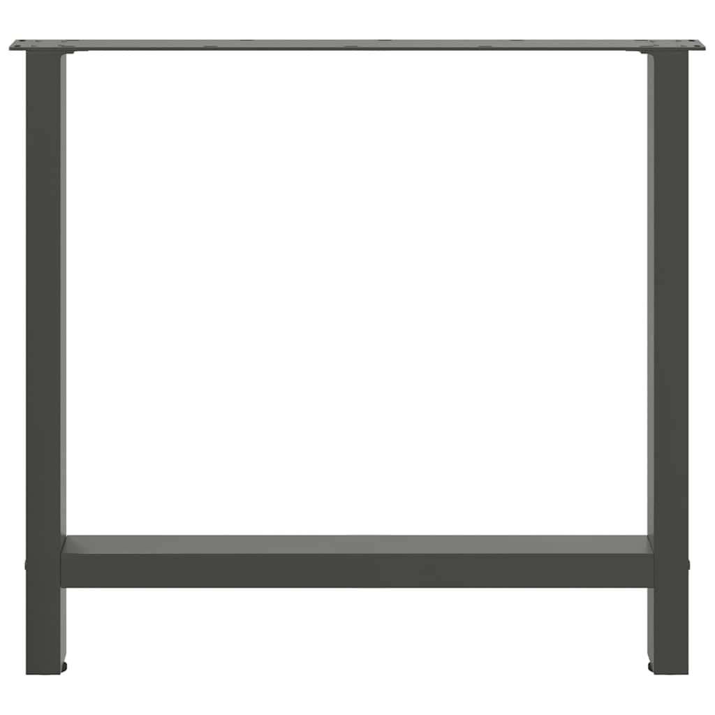 Esstischbeine Anthrazit 2 Stk. 70x72 cm Stahl