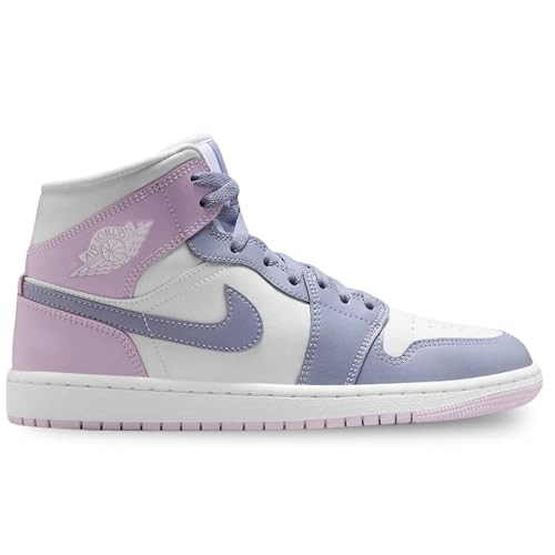 Air Jordan 1 Mid Women's Shoes (BQ6472-510, Indigo Haze/White/Doll) Size 12