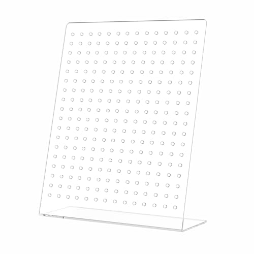 Marketing Holders Earring Display Stand 126 Pair Slant Back Clear Acrylic for Hoops Studs or Dangles Craft Fairs Art Shows Jewelry Designers Secondhand Shops Accessory Outlets Sleek Lightweight