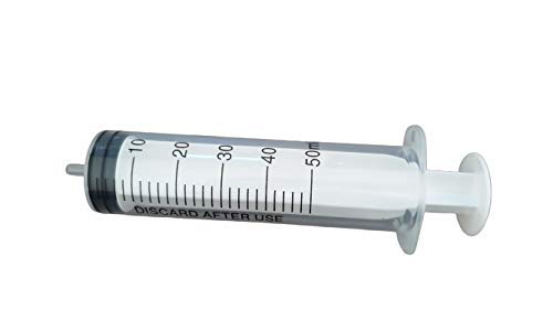 PintoMed - Pack Siringa Monouso Sterile 3 Parti - 6 x 50 ml - Luer Slip - Confezione da 6 unità