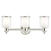 Livex Lighting 40213-35 Middlebush Collection 3-Light Bathroom Vanity Light with Double Shaded Hand Crafted Glass Shades…