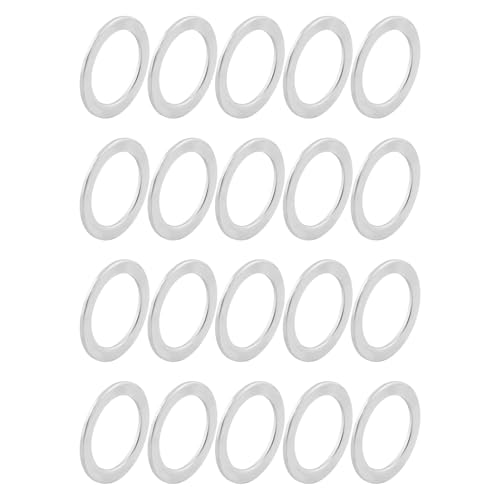 Diogeynu 10 arandelas de pedal de repuesto para bicicletas de montaña, acero inoxidable, junta de pedal, almohadilla de pedales