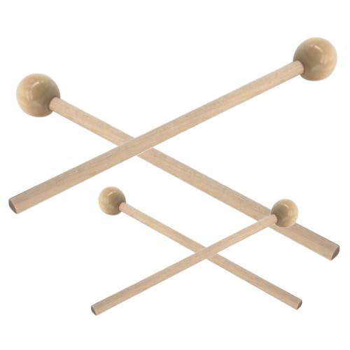 2 pares de baquetas con mango de madera para instrumentos de percusión, cómodas para práctica diaria miniatura 7