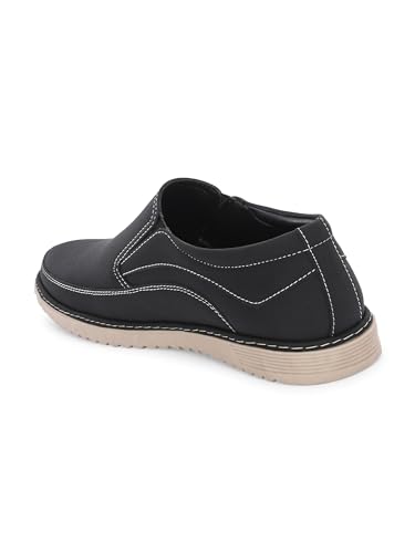 Image of STANPHORD Men Slip-On Casual Sneakers | PU Leather Water Resistant | TPE Anti-Slip Sole | Cushioned Everyday Walking Office Casual Wear (TPSG 3920)