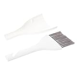 MOTHNUR Mini de Limpieza de Escritorio con Recogedor y Escoba Portátil para Pequeño para Reducidos Plástico Duradero Blanco para Teclados y Rincones Difíciles