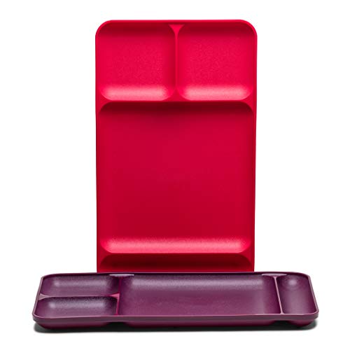 Tupperware Divided Plastic Dining Plate